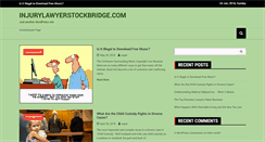 Desktop Screenshot of injurylawyerstockbridge.com